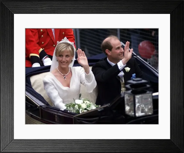 Framed Print : Prince Edward Royal Wedding 1999 Wedding of Sophie Rhys-Jones to Prince Edward Framed Print : Prince Edward Royal Wedding 1999 Wedding of Sophie Rhys-Jones to Prince Edward
