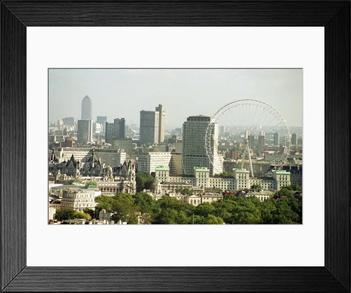 Framed Print : Changing face of Londons Skyline October 1999 The Canary Wharf Tower Framed Print : Changing face of Londons Skyline October 1999 The Canary Wharf Tower