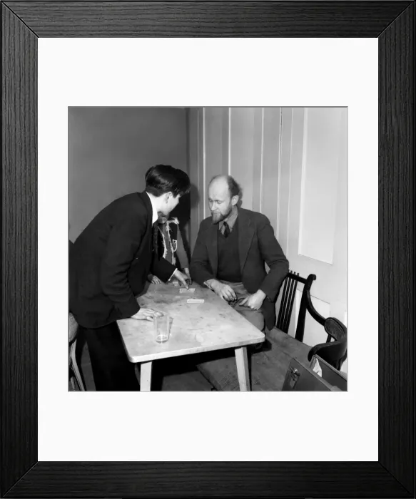 Framed Print : Childrens Party given by M. R. Copping. Children at the table playing cards