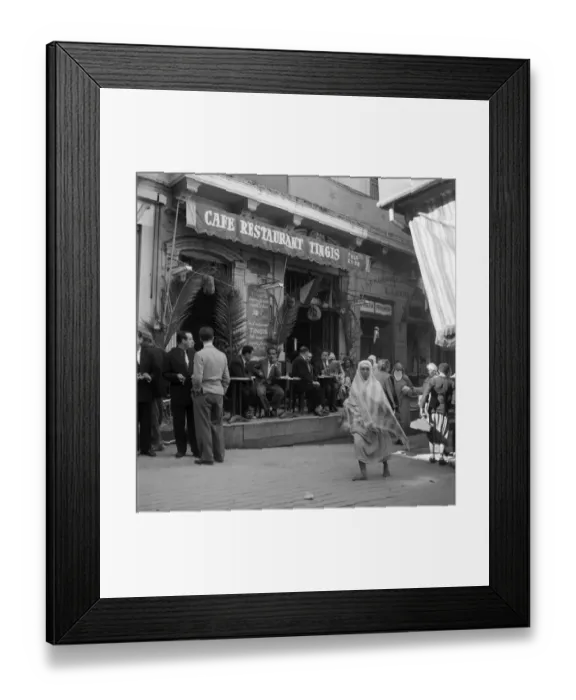 Framed Print : General street scenes in and around Tangier and its markets