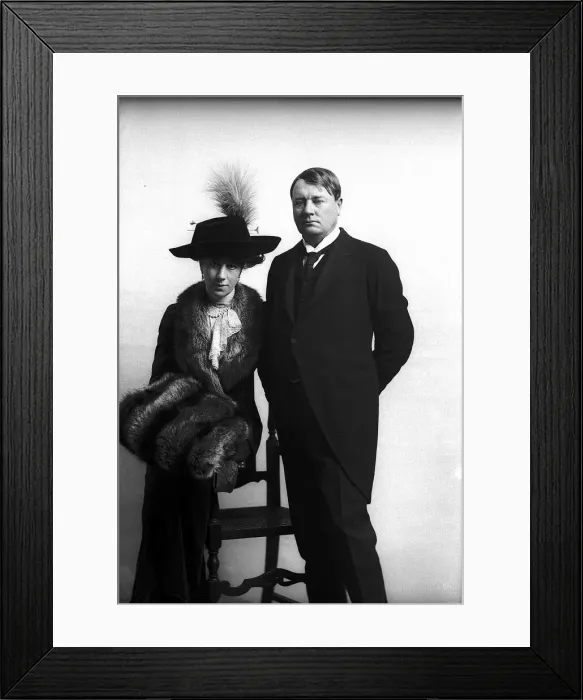 Framed Print : Lord Northcliffe Newspaper Tycoon and Lady Northcliffe Circa 1900 Framed Print : Lord Northcliffe Newspaper Tycoon and Lady Northcliffe Circa 1900