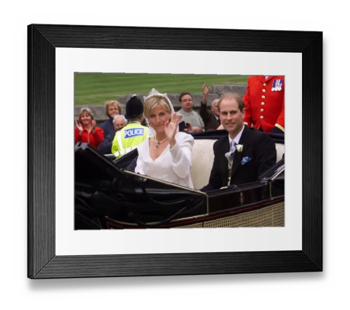 Framed Print : Prince Edward Royal Wedding 1999 Wedding of Sophie Rhys-Jones to Prince Edward