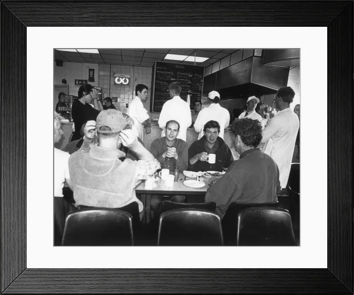 Framed Print : Prince Edward visits Bilingsgate Fish Market to film for Crown