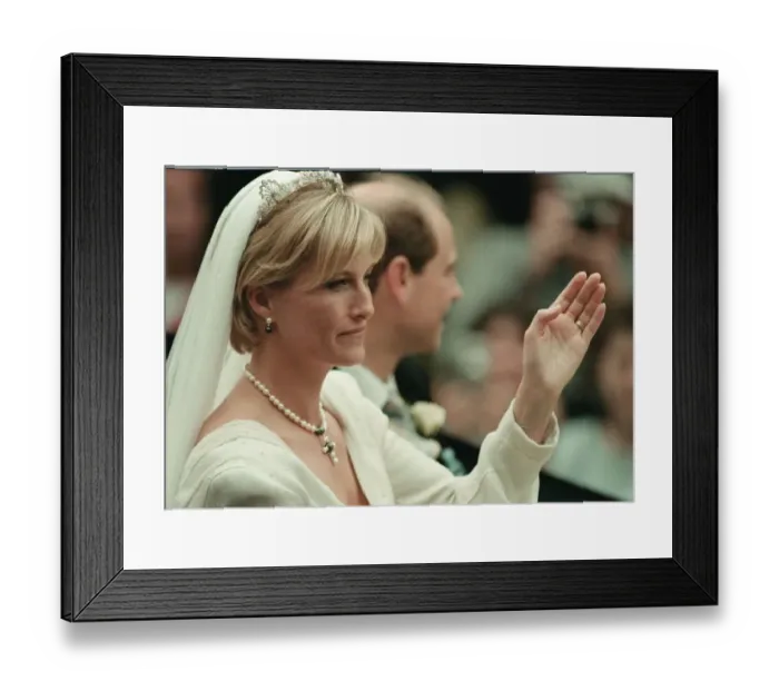 Framed Print : Prince Edward Royal Wedding 1999 Wedding of Sophie Rhys-Jones to Prince Edward