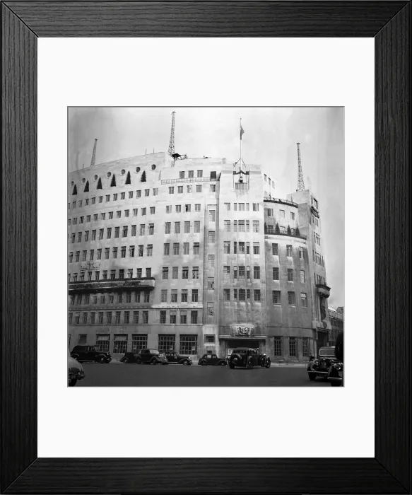 Framed Print : London 1953 BBC Broadcasting House. May 1953 D2813 Framed Print : London 1953 BBC Broadcasting House. May 1953 D2813