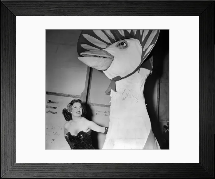 Framed Print : Anne Rogers and Eddie Ward who are appearing in the new Tom Arnold Ice show