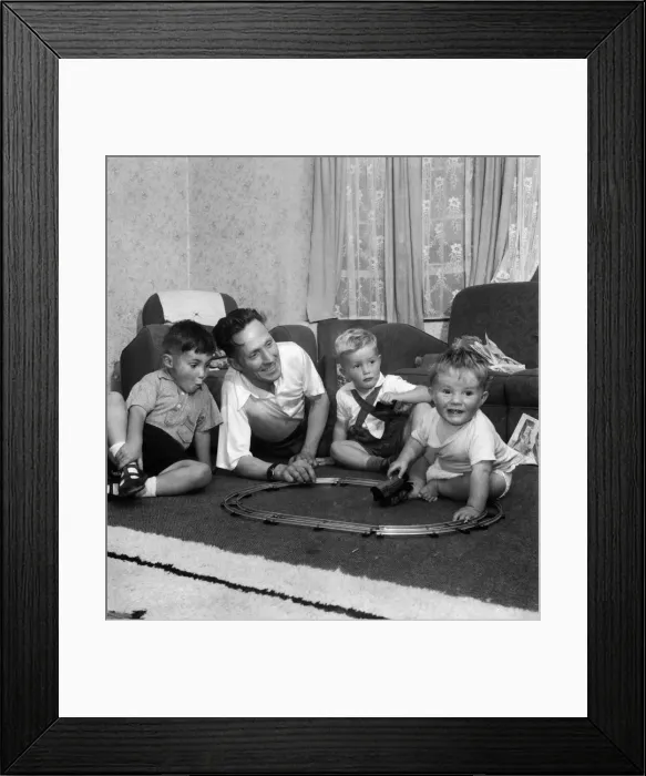 Framed Print : The Sunday Pictorial School for Fathers, where the training includes changing Nappies Framed Print : The Sunday Pictorial School for Fathers, where the training includes changing Nappies