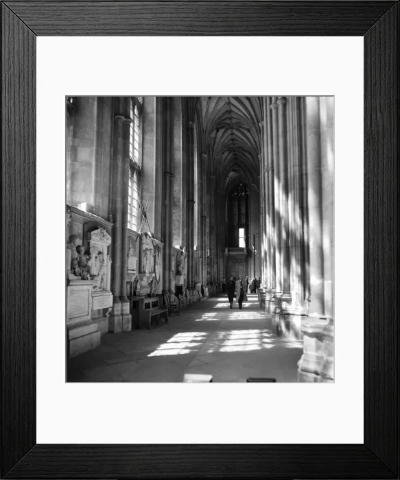 Framed Print : Interor of Canterbury Cathedral. May 1953 D2544 Framed Print : Interor of Canterbury Cathedral. May 1953 D2544