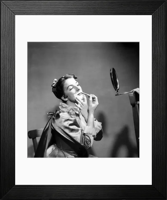 Framed Print : Barbara Grimes of the Old Vic Company between performances of the Merchant of Venice in