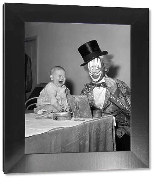 Wimpey the clown seen here with his baby daughter Rosalind