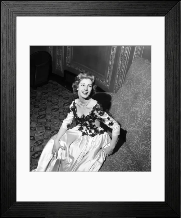 Framed Print : Debutantes take part in Fashion show. 13 Ceronation year debutantes took part in a Framed Print : Debutantes take part in Fashion show. 13 Ceronation year debutantes took part in a