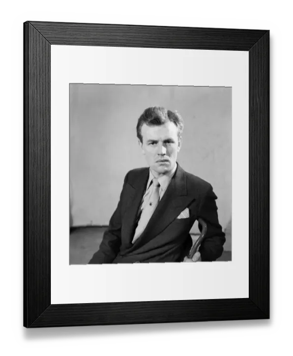 Framed Print : Eric Corner - actor. January 1953 D431
