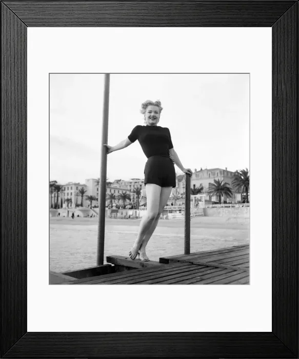 Framed Print : Cannes Film Festival 1953. Actress Ann Baxter. D3118-053 Framed Print : Cannes Film Festival 1953. Actress Ann Baxter. D3118-053