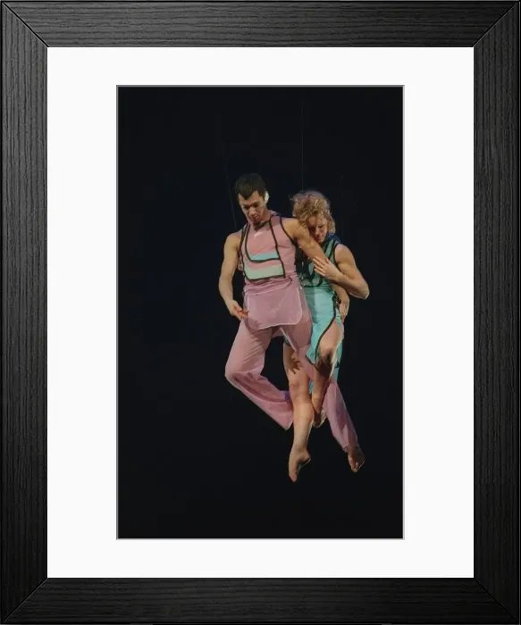 Framed Print : Dancers rehearsing the aerial ballet at the Millennium Dome Framed Print : Dancers rehearsing the aerial ballet at the Millennium Dome