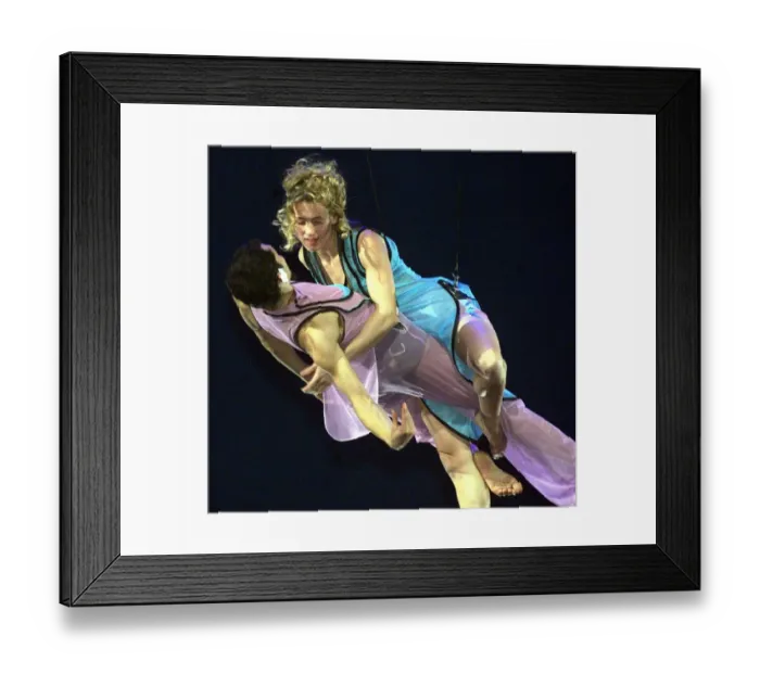 Framed Print : Dancers rehearsing the aerial ballet at the Millennium Dome Framed Print : Dancers rehearsing the aerial ballet at the Millennium Dome