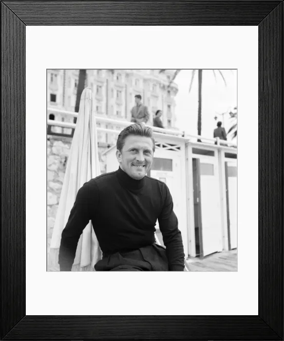 Framed Print : Actor Kirk Douglas in Cannes, Southernn France for the Film festival