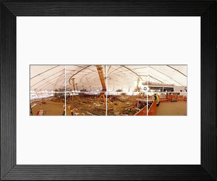  : A composite of the inside of the Millennium Dome as seen by the camera