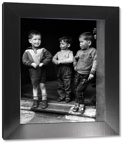 Children Expression December 1963 Three Young boys who