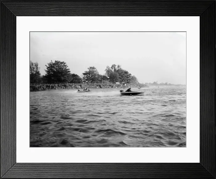 Framed Print : Outboard Motor Boat Meeting at Oulton Broad 1950 Tsetse Framed Print : Outboard Motor Boat Meeting at Oulton Broad 1950 Tsetse