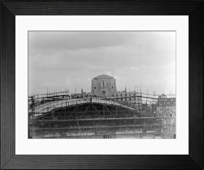 Framed Print : The Concert Hall for the 1951 Exhibition under construction. 1950 024559 / 1 Framed Print : The Concert Hall for the 1951 Exhibition under construction. 1950 024559 / 1