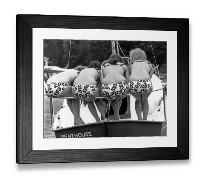 Framed Print : Clothing Fashion Underwear Four women seen here modeling SOS knickers ideal Framed Print : Clothing Fashion Underwear Four women seen here modeling SOS knickers ideal