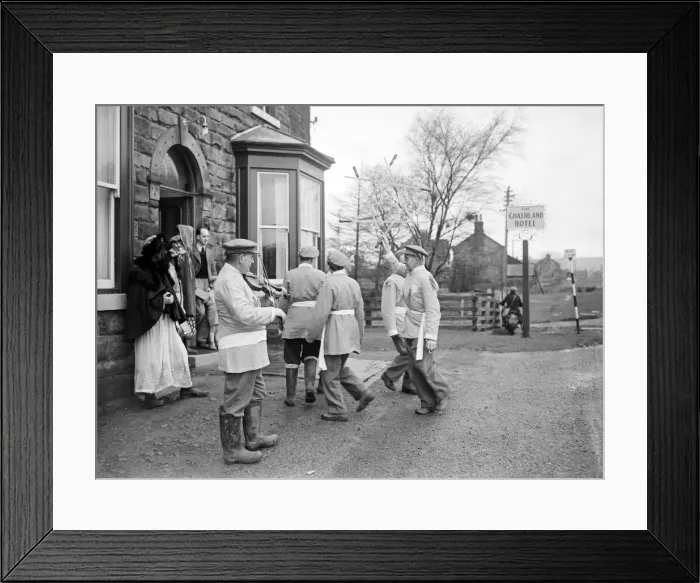 Framed Print : Goathland Plough Stots Yorkshire County dance team performing ancient ceremony of dancing Framed Print : Goathland Plough Stots Yorkshire County dance team performing ancient ceremony of dancing