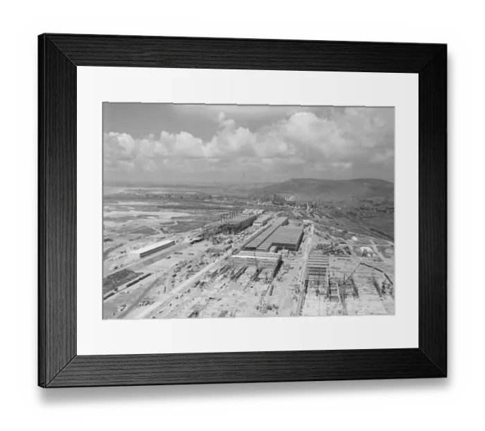 Framed Print : New Steel Works near Port Talbot circa 1951 024971 / 6 Framed Print : New Steel Works near Port Talbot circa 1951 024971 / 6