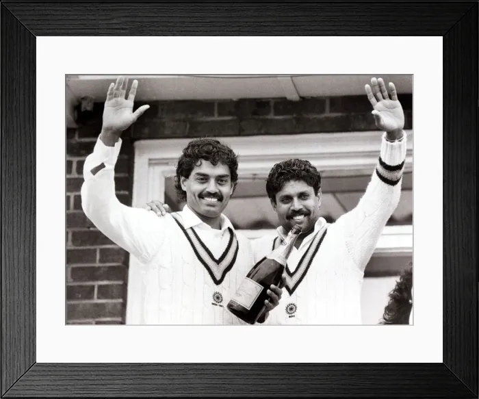 Framed Print : Indian cricketer Kapil Dev - June 1986 Framed Print : Indian cricketer Kapil Dev - June 1986