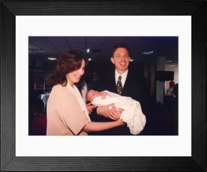 Framed Print : Tony Blair at the opening of the ACE Centre at Ashington with Julie Flanghan Framed Print : Tony Blair at the opening of the ACE Centre at Ashington with Julie Flanghan