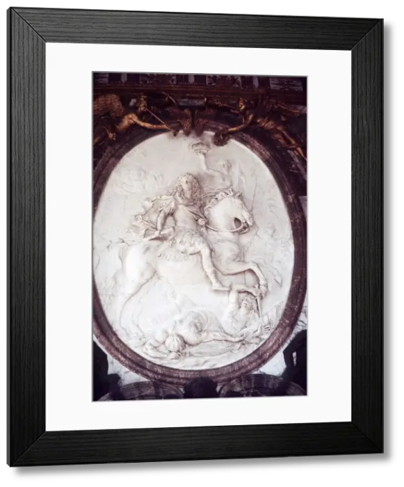 Framed Print : France Paris Plaque of Louis XIV in the Palace of Versailles 1978 Framed Print : France Paris Plaque of Louis XIV in the Palace of Versailles 1978