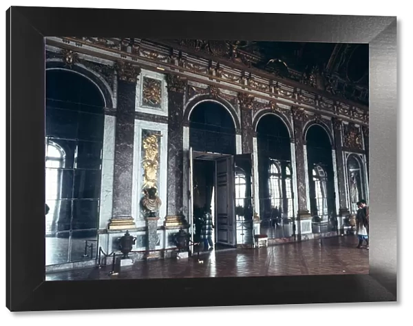 France Paris The Mirror room in the Palace of Versailles 1978