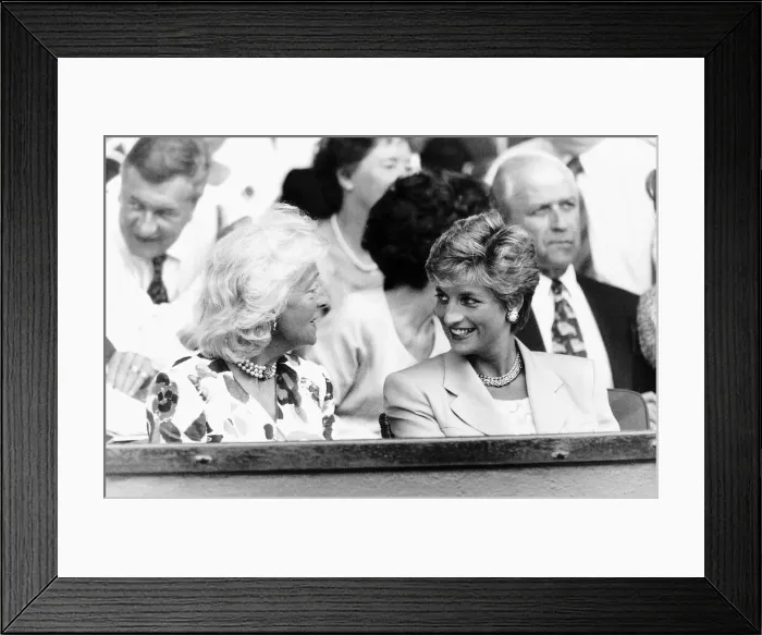Framed Print : Princess Diana with her mother Frances Shand-Kydd enjoying the Men Framed Print : Princess Diana with her mother Frances Shand-Kydd enjoying the Men