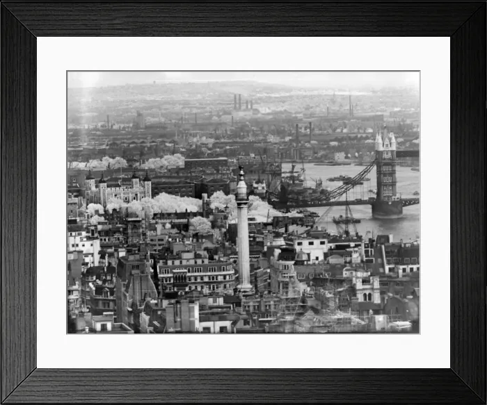 Framed Print : Views of London 1951 The Monument XP0000 B3280X3 Framed Print : Views of London 1951 The Monument XP0000 B3280X3