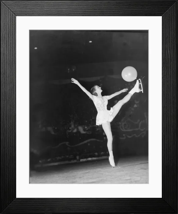Framed Print : Ice Skating Shirley Burice 3 / 3 / 1952 C1059 / 2 Framed Print : Ice Skating Shirley Burice 3 / 3 / 1952 C1059 / 2