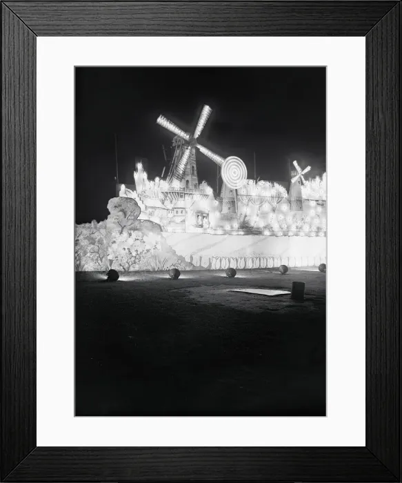 Framed Print : Illuminations at Morecombe Lancs 1950 Windmill Land Framed Print : Illuminations at Morecombe Lancs 1950 Windmill Land