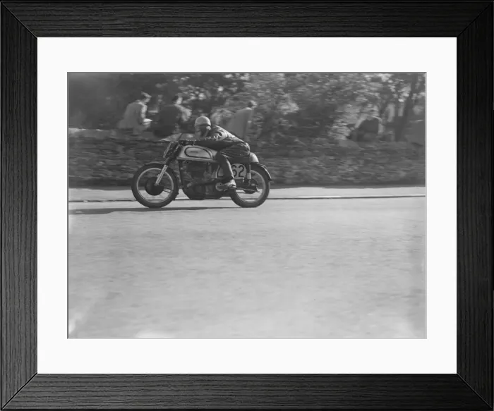 Framed Print : Motor Cycle Racing Isle of ManManx Grand Prix H Clark DM 12 / 9 / 1951 Framed Print : Motor Cycle Racing Isle of ManManx Grand Prix H Clark DM 12 / 9 / 1951