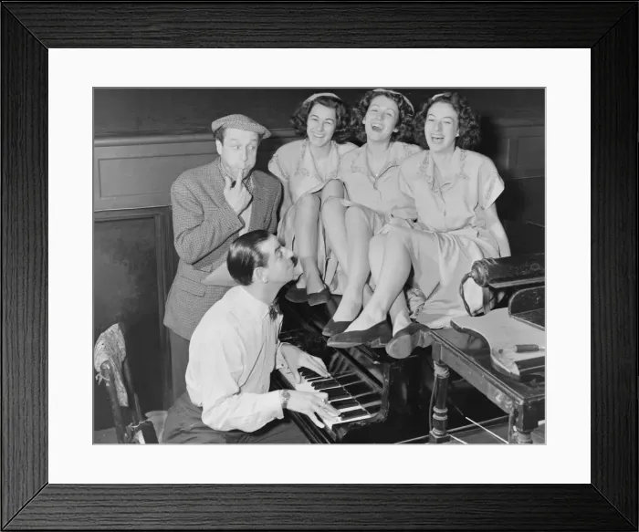 Framed Print : Excitement'-- 1952 Les Trois Cousines