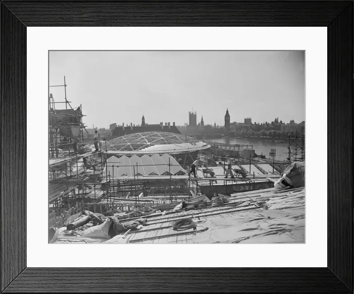 Framed Print : 1951 South Bank Exhibition Site. Greenwell 5  /  9  /  1950 025760  /  4