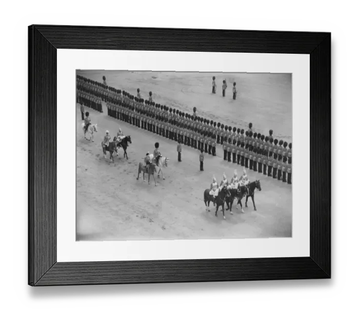 Framed Print : F W Reed Staff Photographer Official Birthday of Queen Elizabeth Framed Print : F W Reed Staff Photographer Official Birthday of Queen Elizabeth