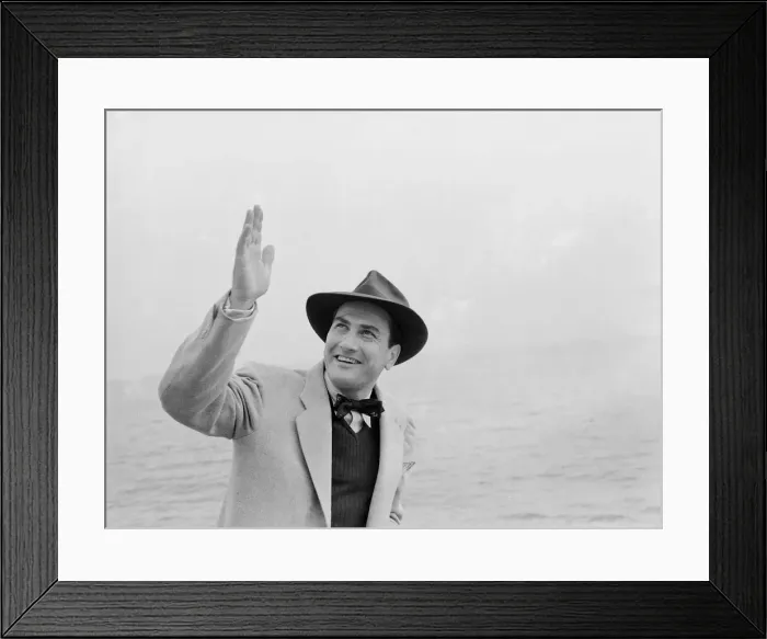 Framed Print : Artie Shaw, much married American dance band leader arrives at Plymouth from New York