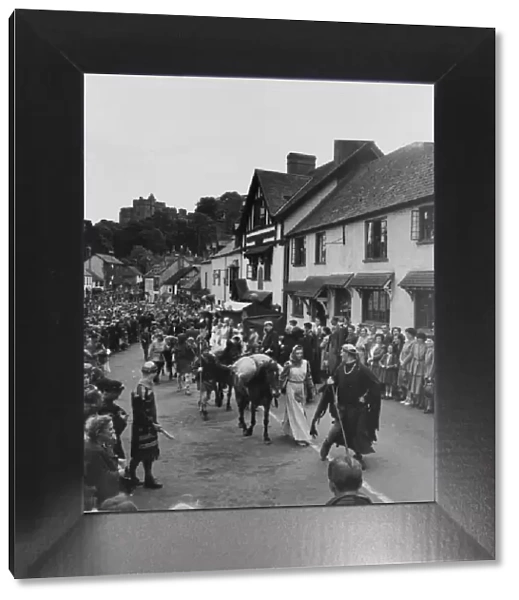 Medieval Fair at Dunster, Somerset. 14  /  6  /  1951 Photographer Lewis