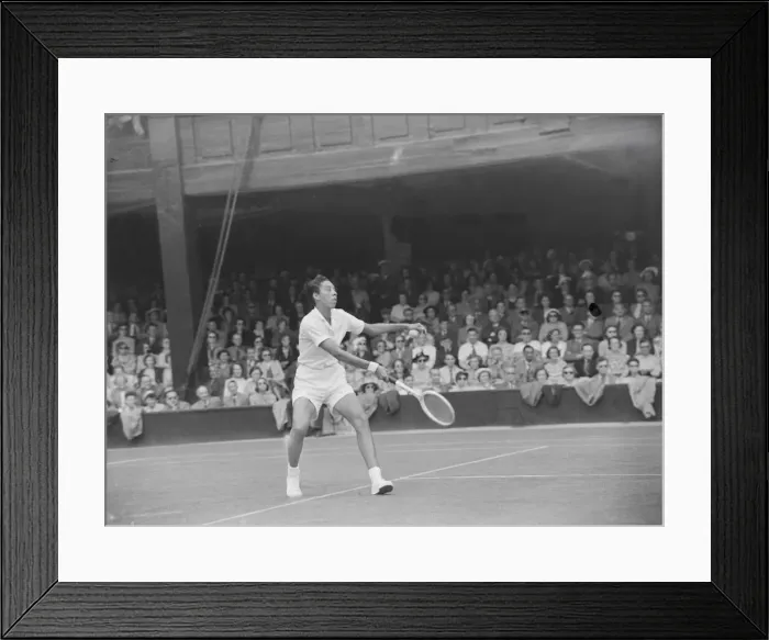 Framed Print : Wimbledon Tennis Althea Gibson 1951 B3061  /  10 B