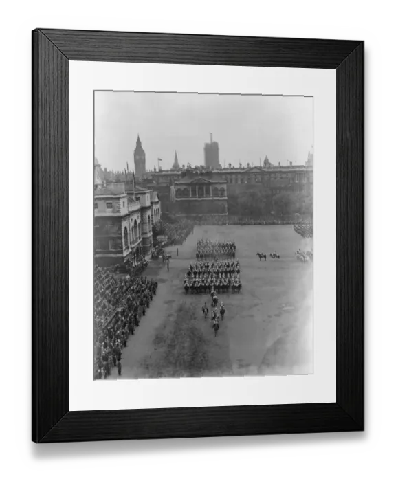 Framed Print : Trooping the Colour Official Birthday of Queen Elizabeth 7 / 6 / 51 F W Framed Print : Trooping the Colour Official Birthday of Queen Elizabeth 7 / 6 / 51 F W