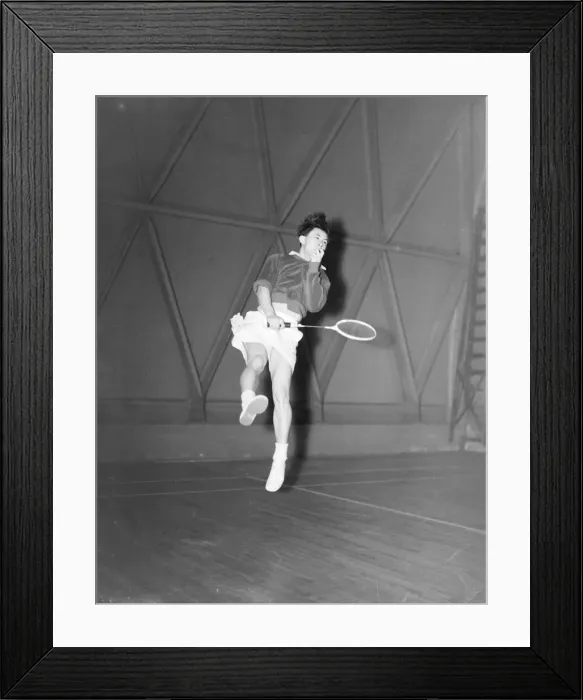 Framed Print : Badminton F W Reed DM Staff Photographer Eddie Choong of Penang Framed Print : Badminton F W Reed DM Staff Photographer Eddie Choong of Penang