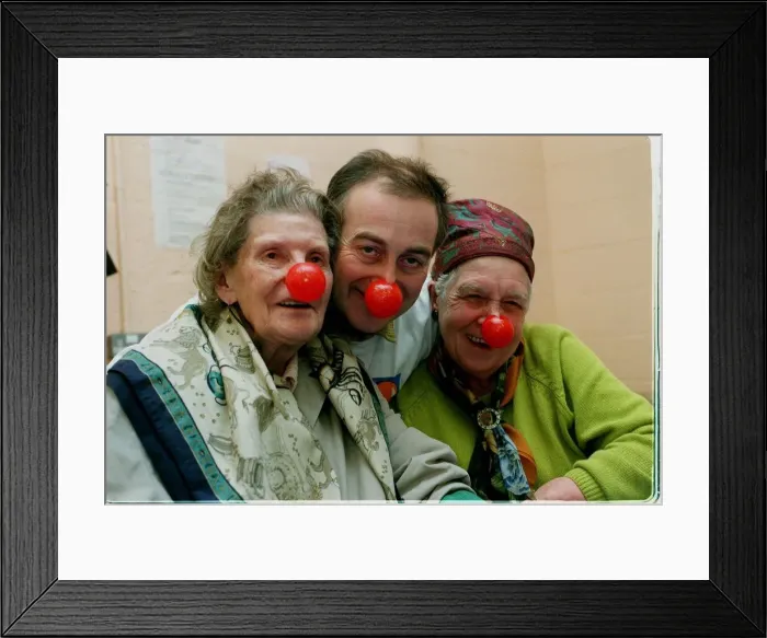 Framed Print : Tony Robinson actor at the Waterloo Action Centre Feb 1999 Framed Print : Tony Robinson actor at the Waterloo Action Centre Feb 1999