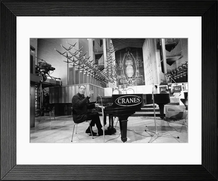 Framed Print : Duke Ellington and Orchestra February 1966 recorded a concert for ABC Television in