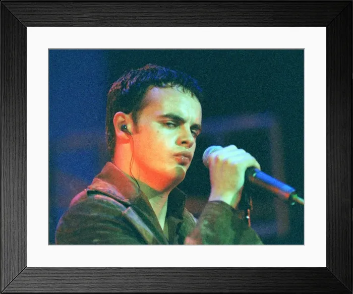 Framed Print : Ant aka Antony McPartlin of pop duo Ant and Dec singing on stage at the Glasgow Royal Framed Print : Ant aka Antony McPartlin of pop duo Ant and Dec singing on stage at the Glasgow Royal