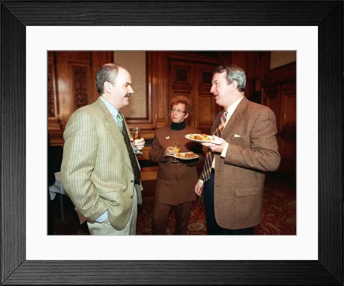 Framed Print : Terry Quinn Editor Daily Record with Veronica Gilmour and Tommy Gilmour at the Civic Framed Print : Terry Quinn Editor Daily Record with Veronica Gilmour and Tommy Gilmour at the Civic