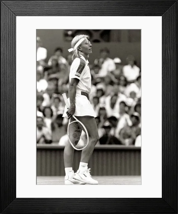Framed Print : Martina Navratilova Tennis Player July 1991 1990s