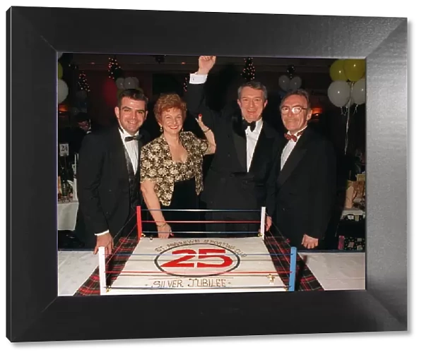 St Andrews Sporting Club anniversary dinner December 1997 Tonmmy Gilmour celebrates with